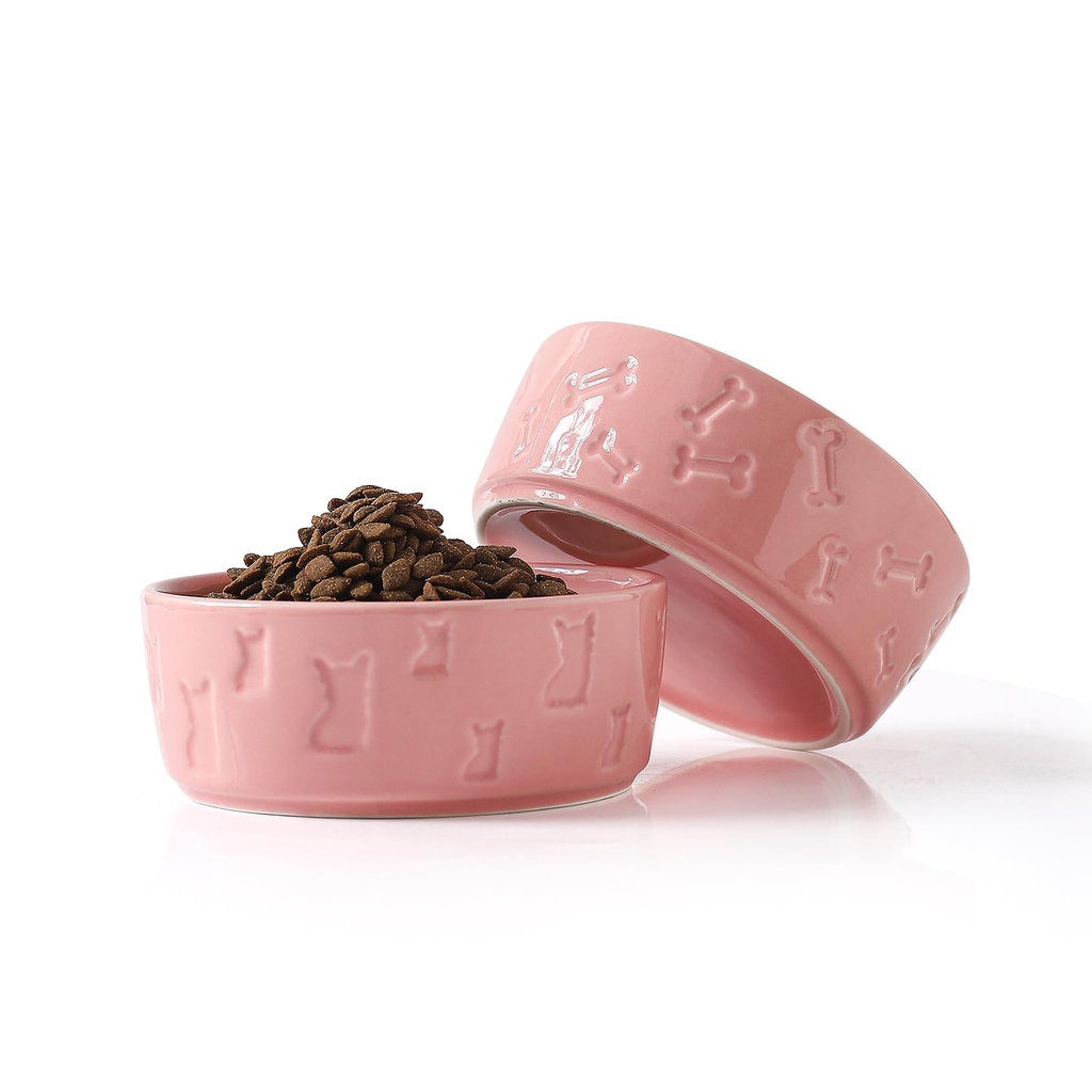 Ceramic Pet Bowl - Pink