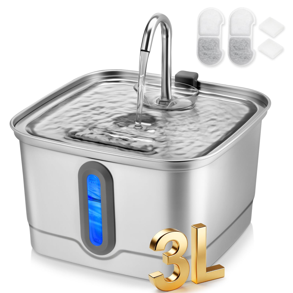 Stainless Pet Fountain - 3L