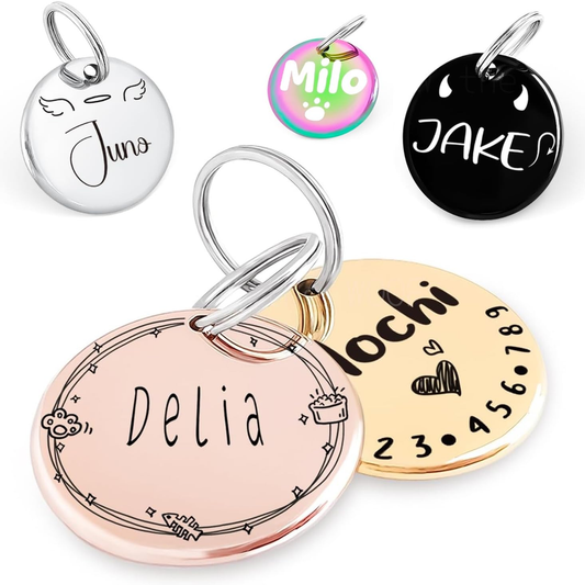 Pet ID Tag Stainless - Round