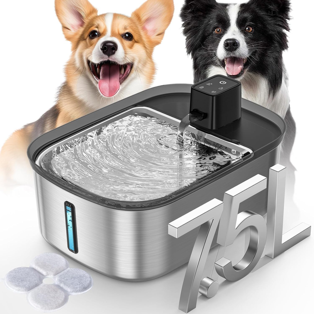 Stainless Pet Fountain - 1.5L
